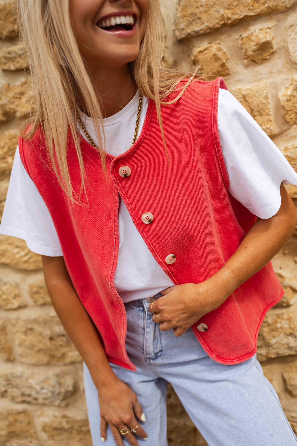 Chaleco Lara - rojo