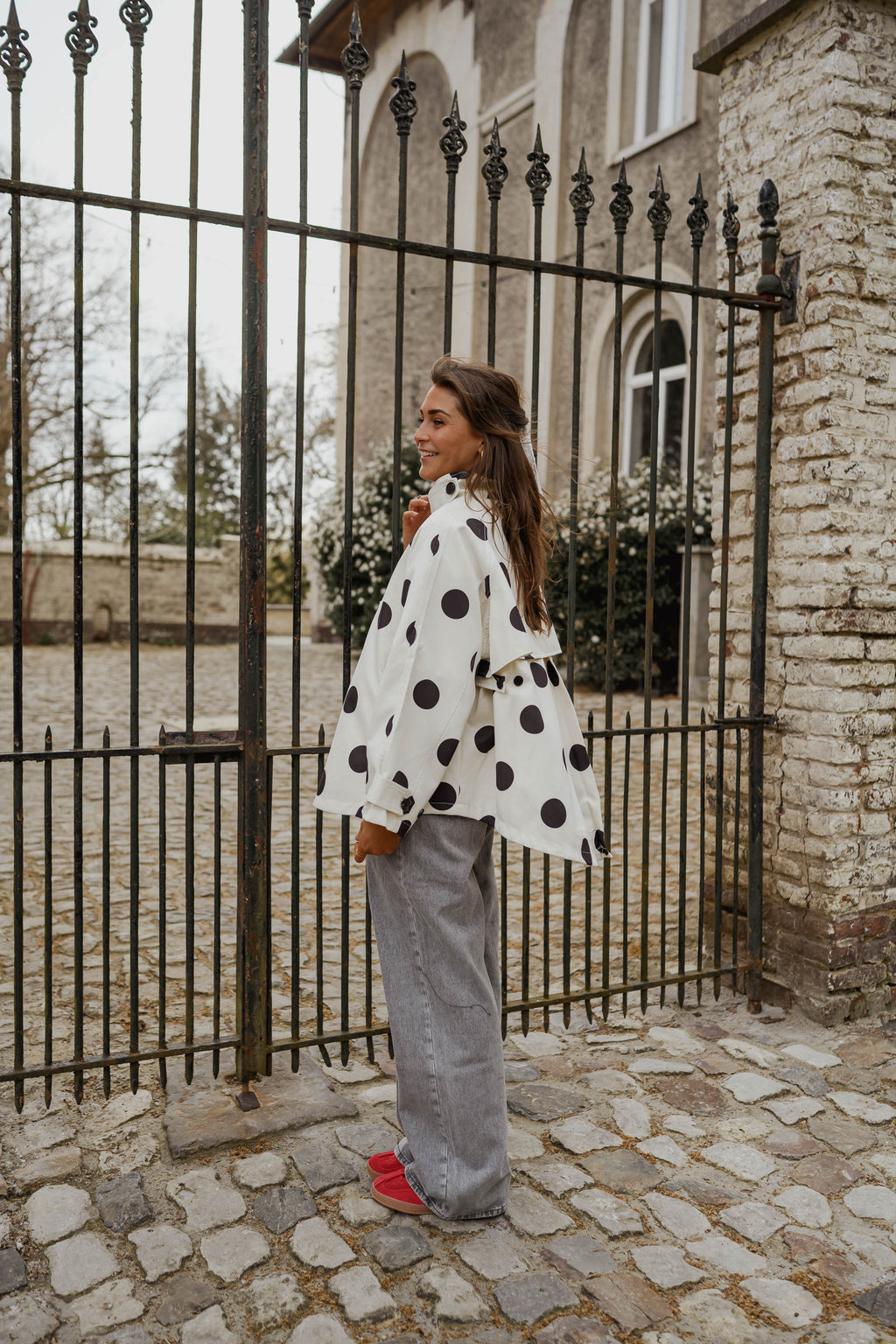 Chaqueta Léonard - lunares negros