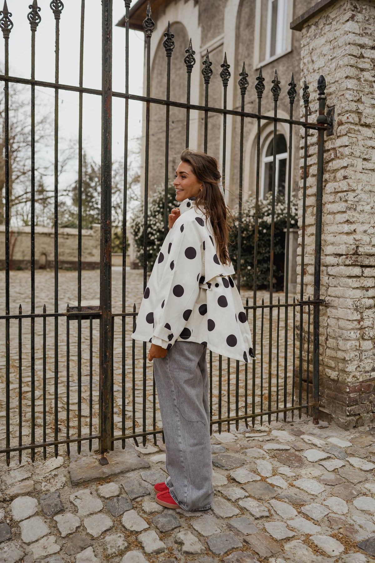 Chaqueta Léonard - lunares negros