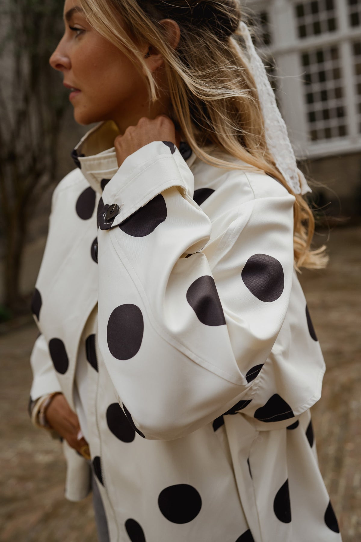 Chaqueta Léonard - lunares negros