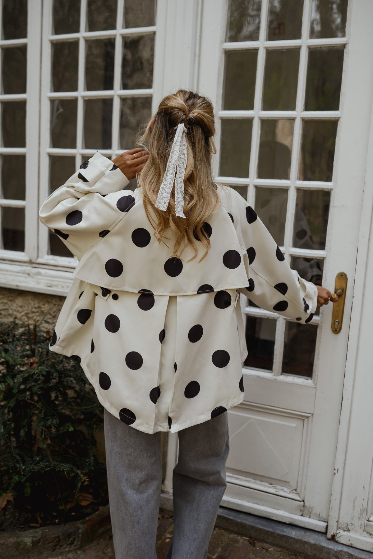Chaqueta Léonard - lunares negros