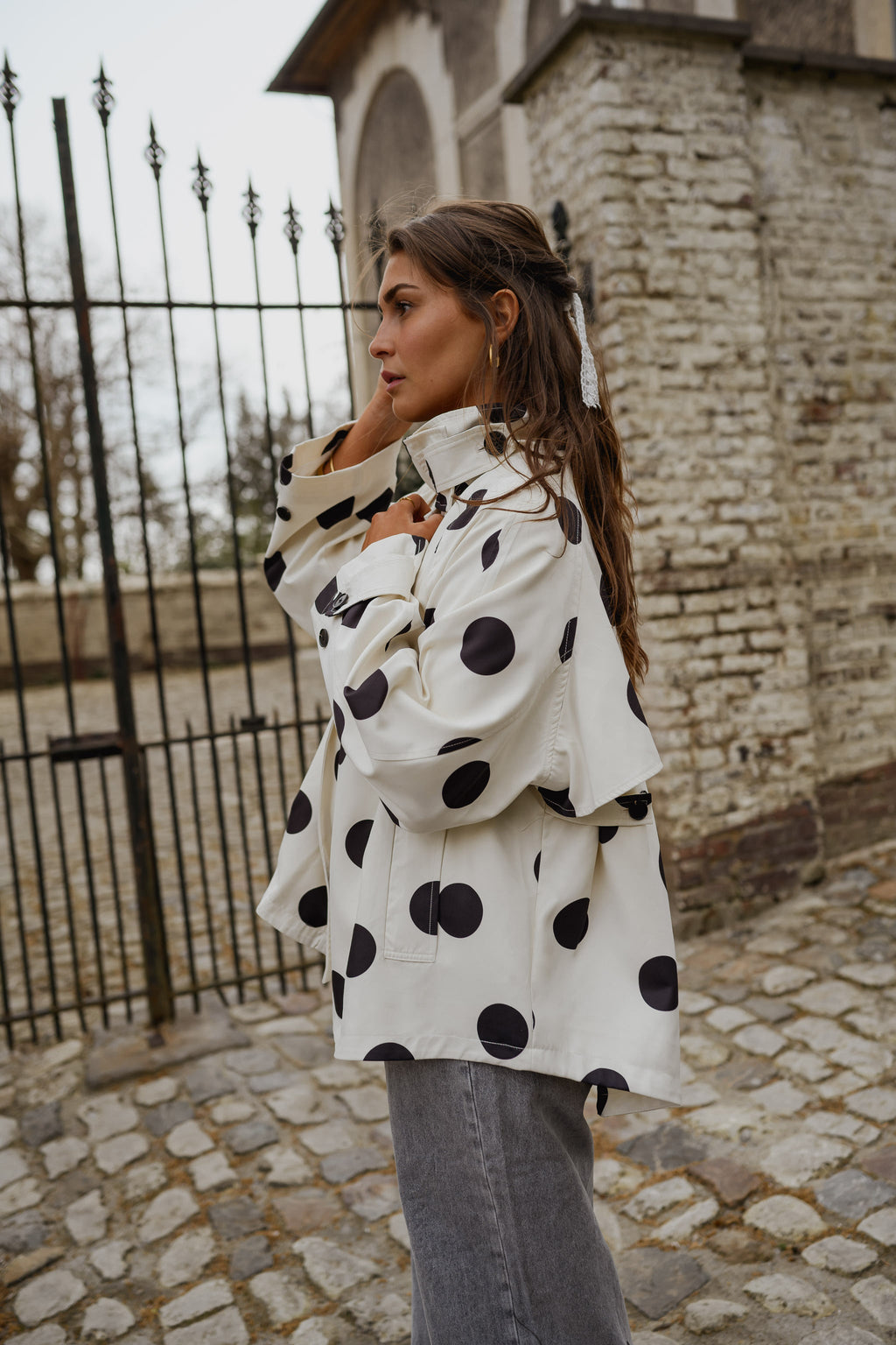Chaqueta Léonard - lunares negros