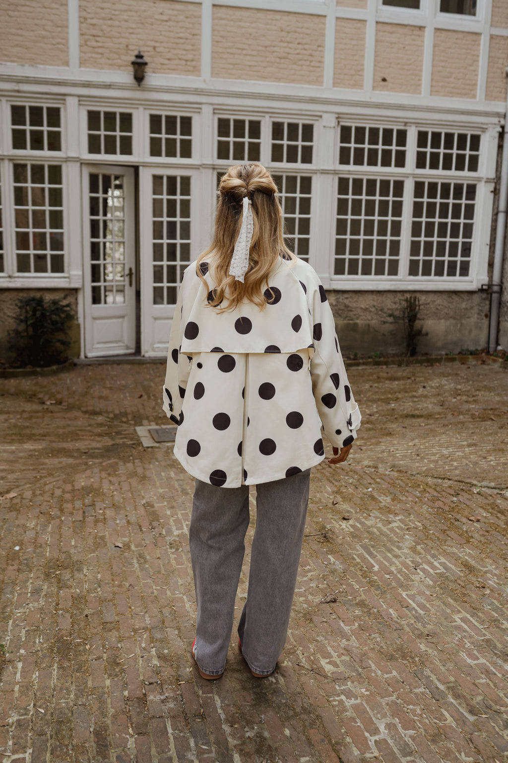 Chaqueta Léonard - lunares negros