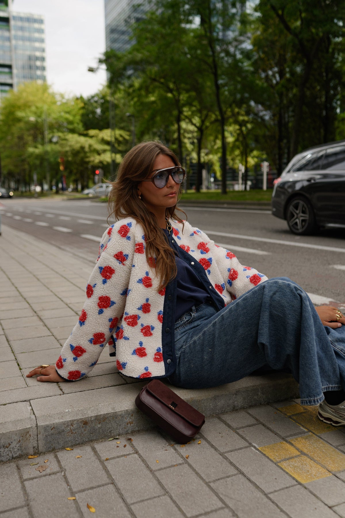 Chaqueta Lexi - cruda estampada