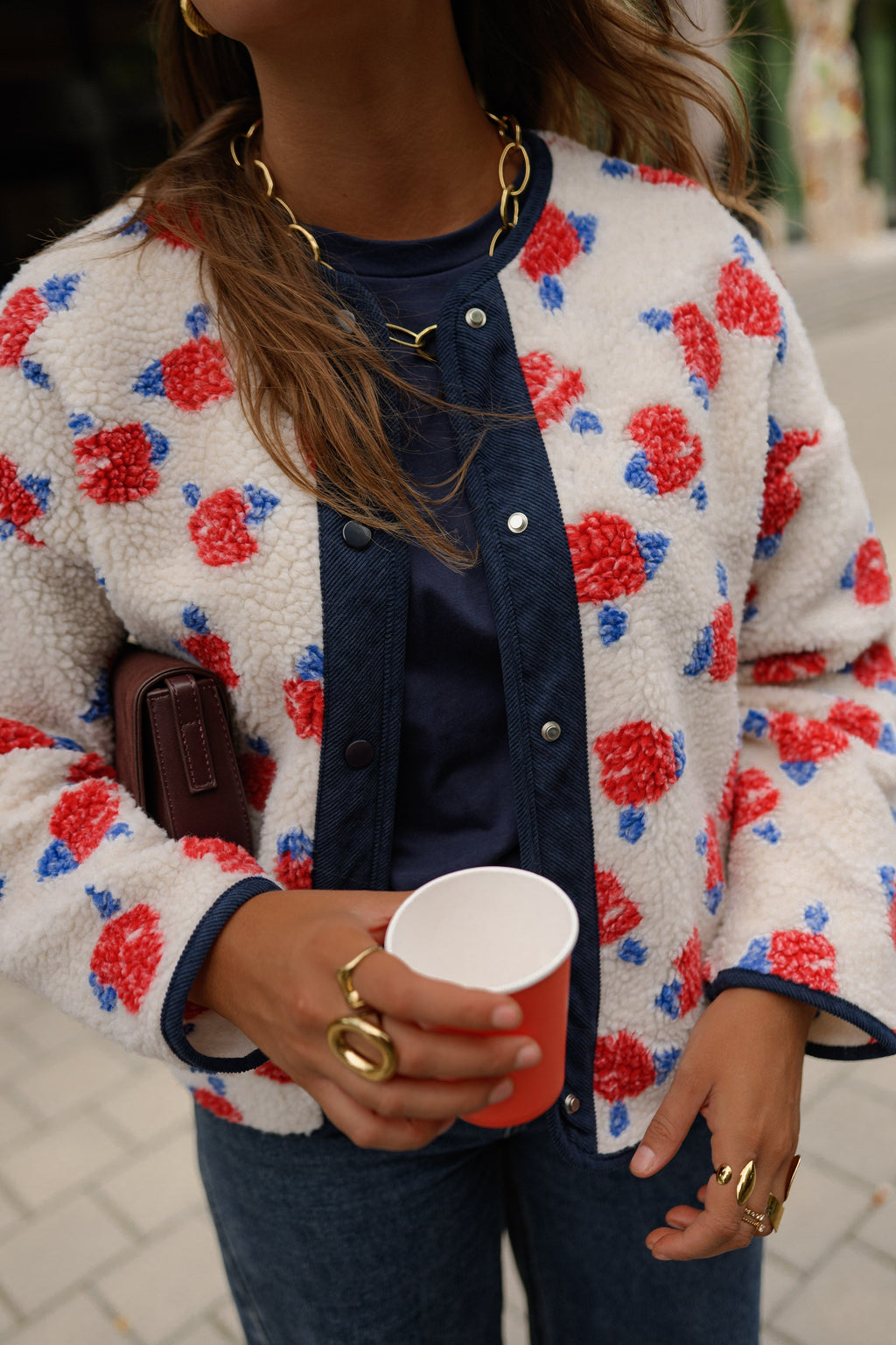 Chaqueta Lexi - cruda estampada