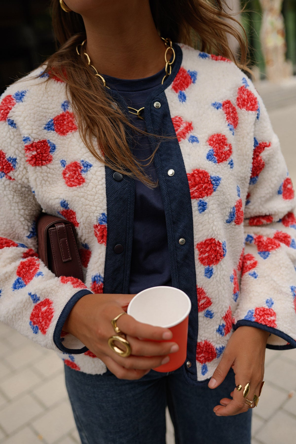 Chaqueta Lexi - cruda estampada
