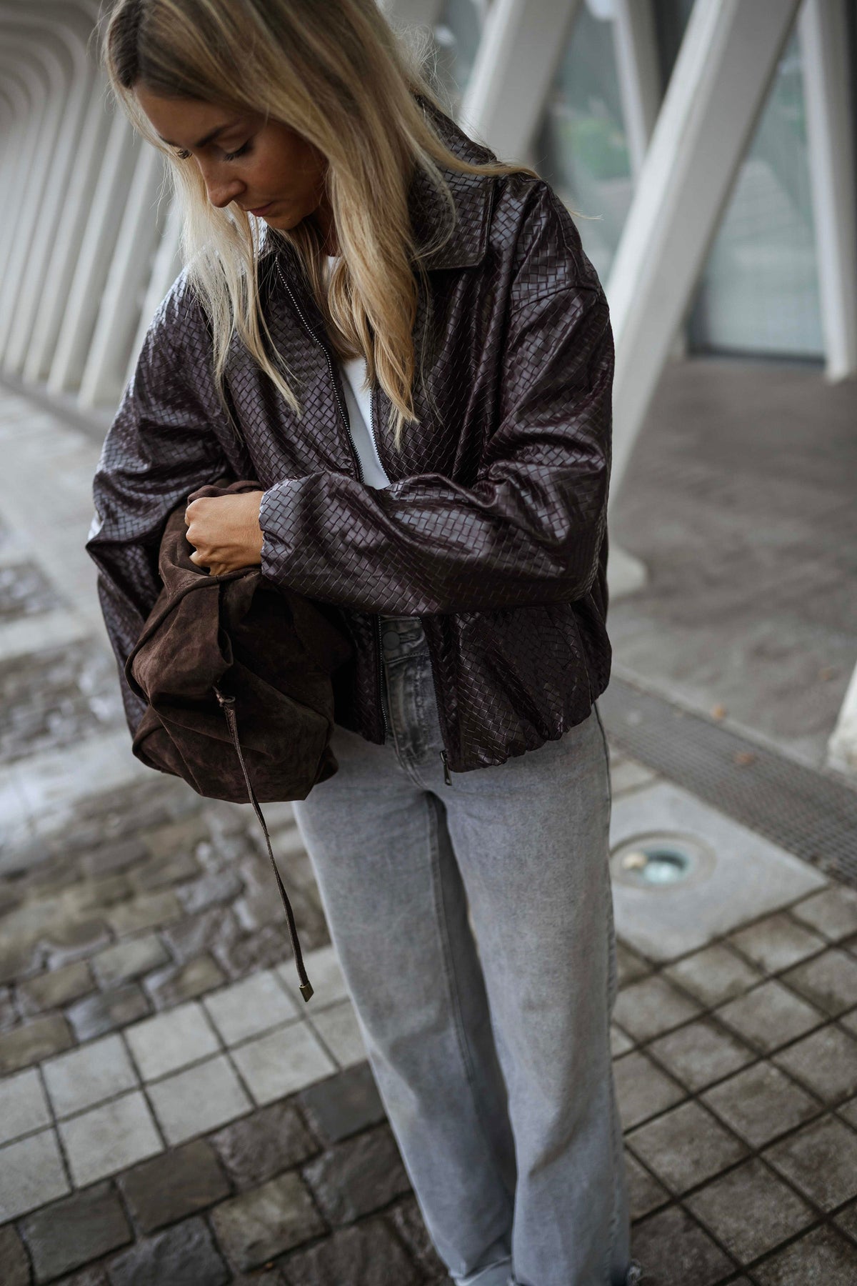 Chaqueta Omer - burdeos