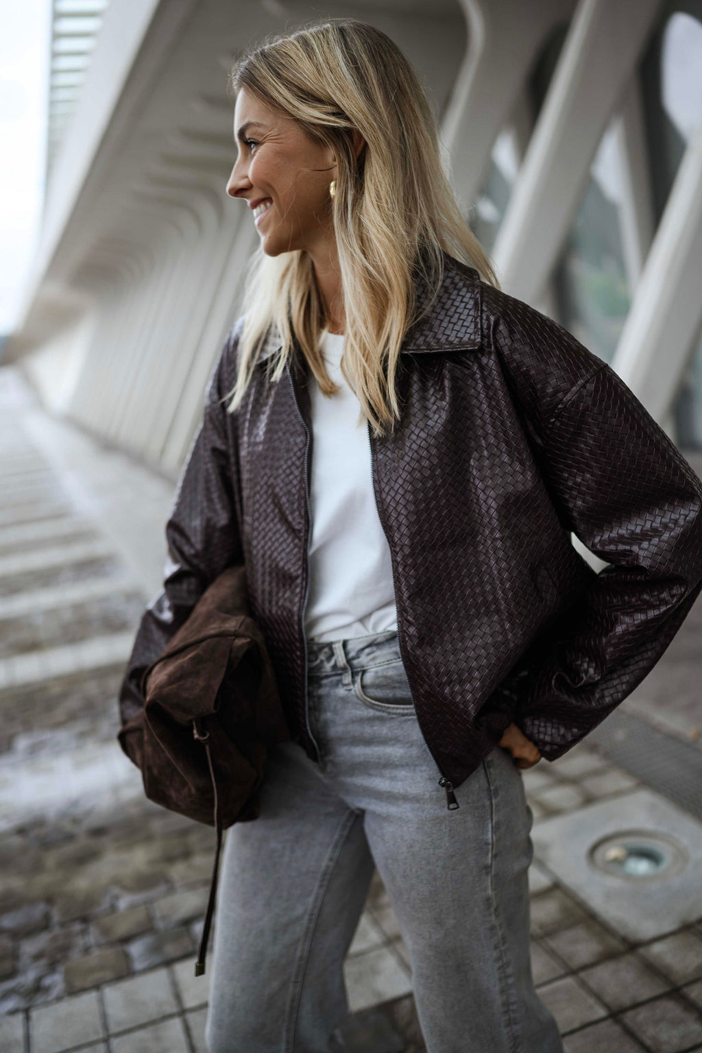 Chaqueta Omer - burdeos