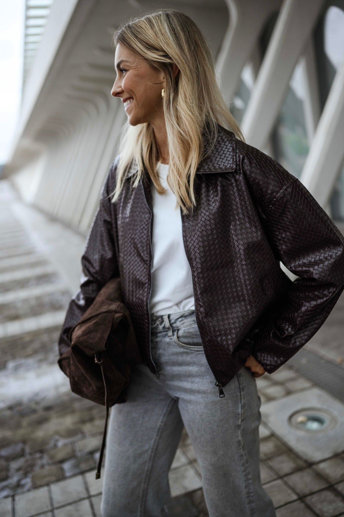 Chaqueta Omer - burdeos