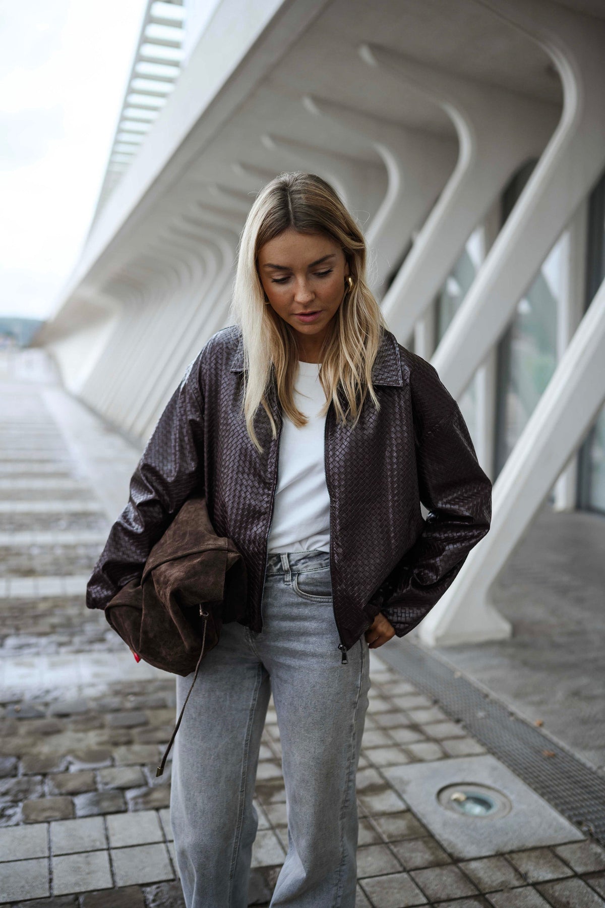 Chaqueta Omer - burdeos