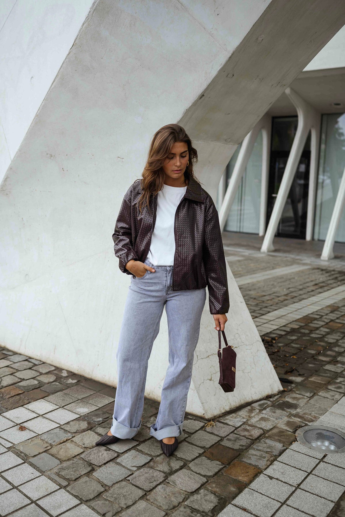 Chaqueta Omer - burdeos