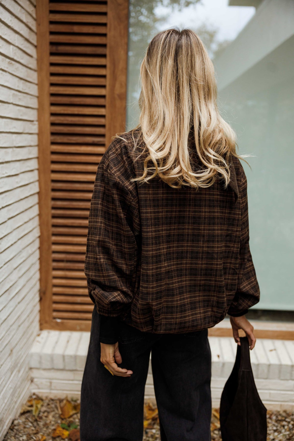 Chaqueta Philipa - cuadros marrones