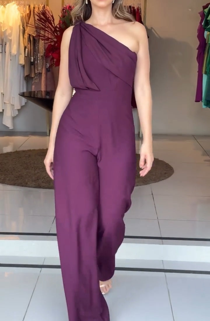 Mono morado de un hombro