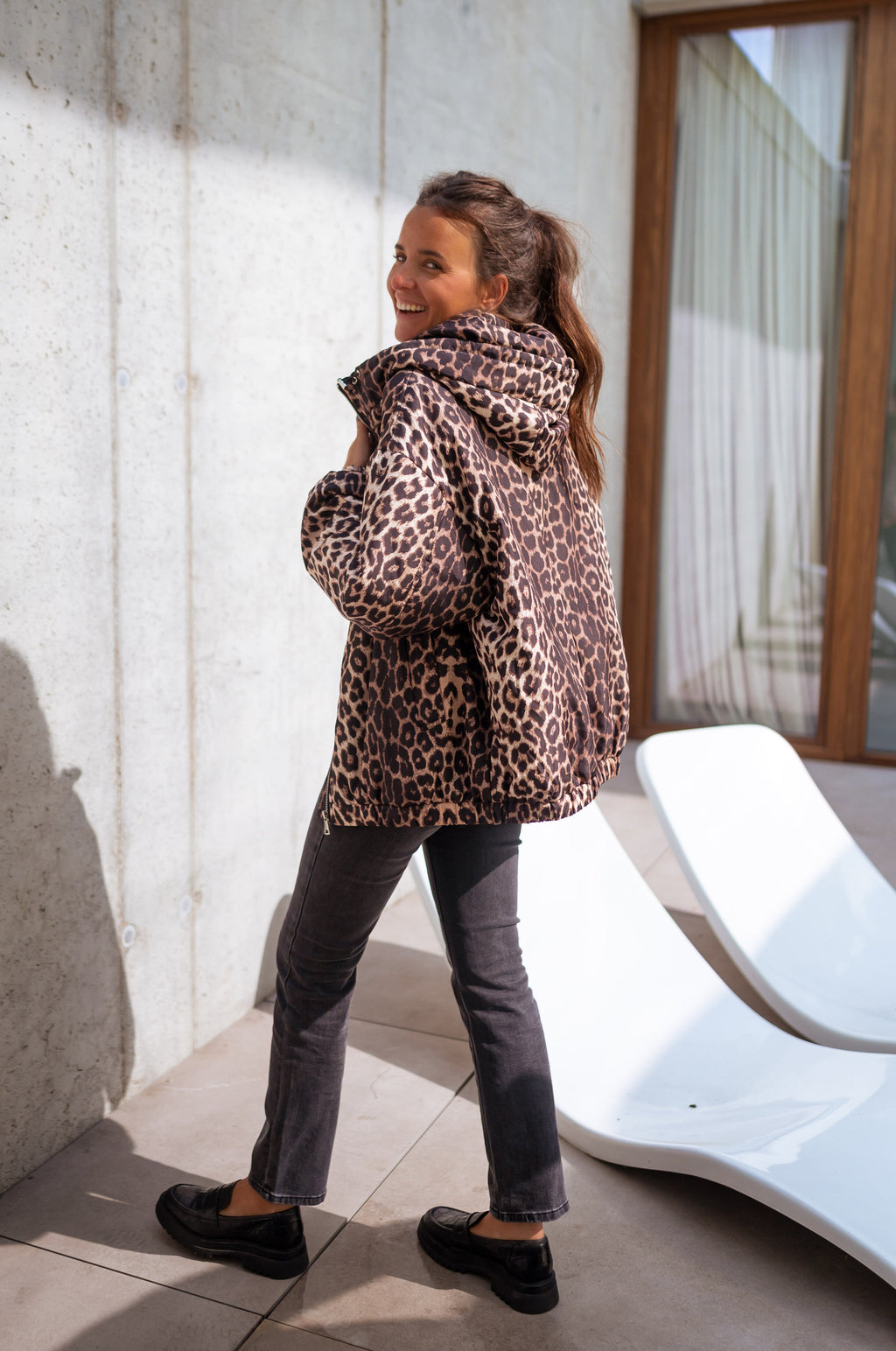 Anorak Dorka - leopardo