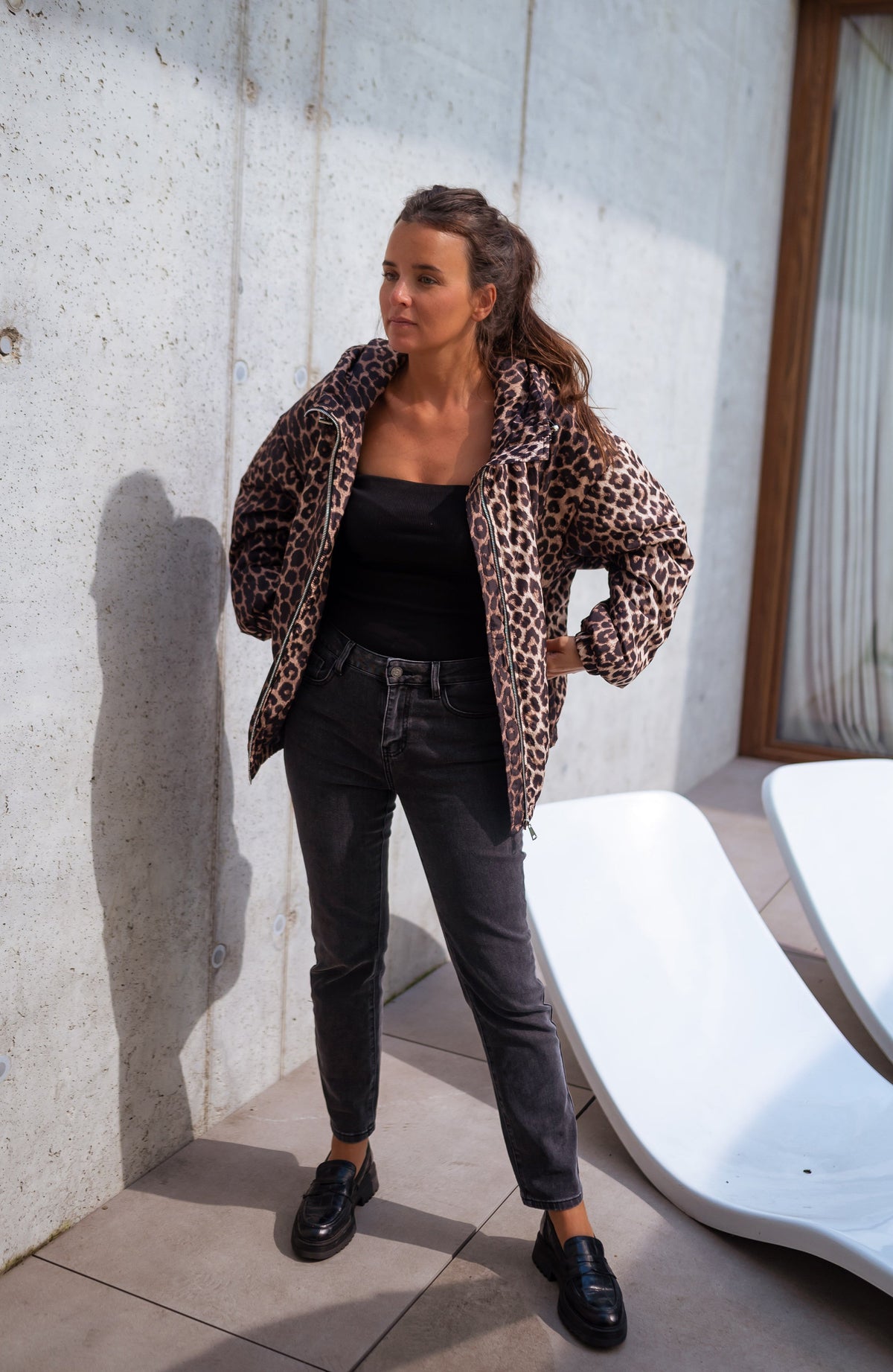 Anorak Dorka - leopardo