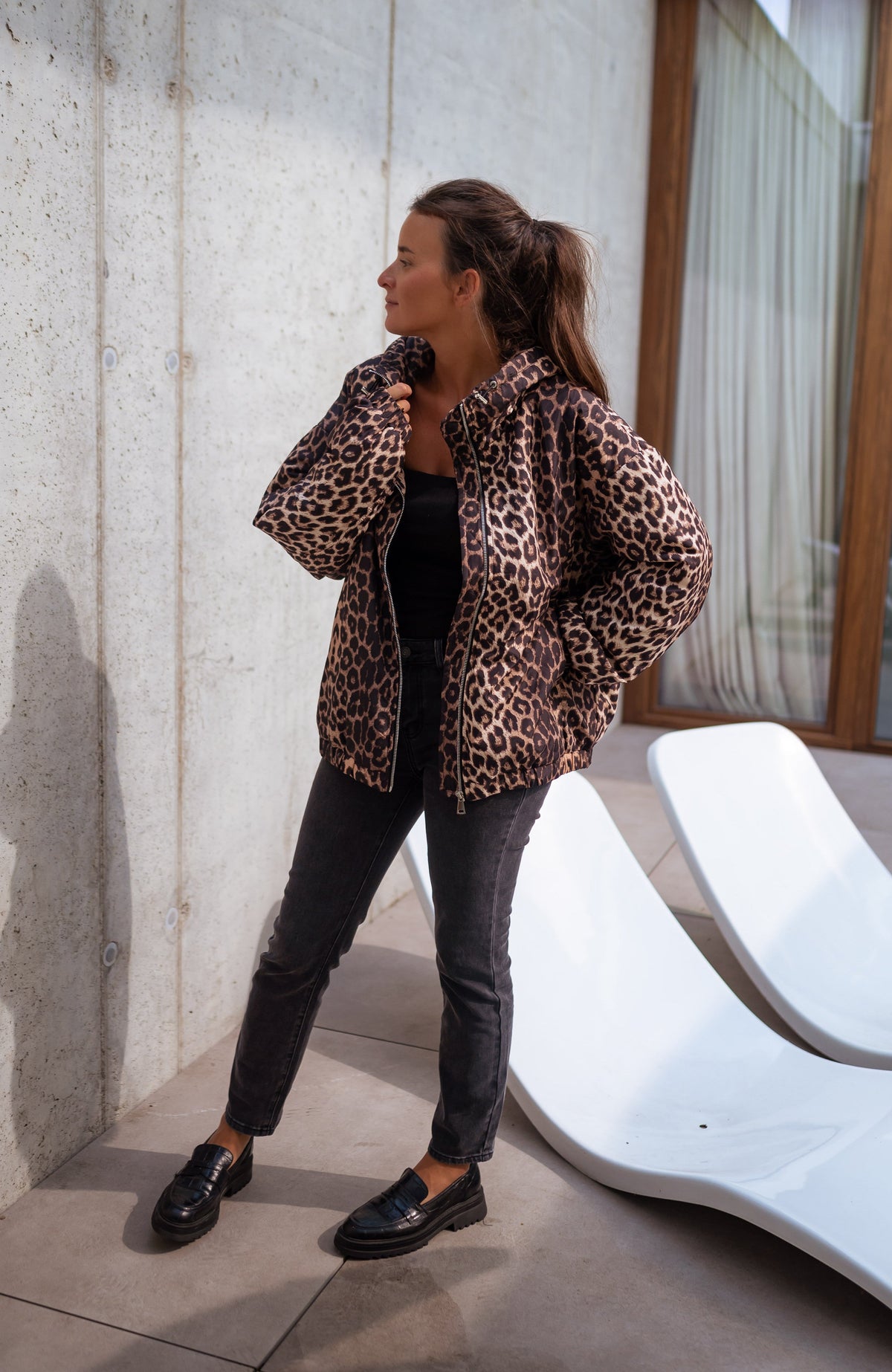 Anorak Dorka - leopardo