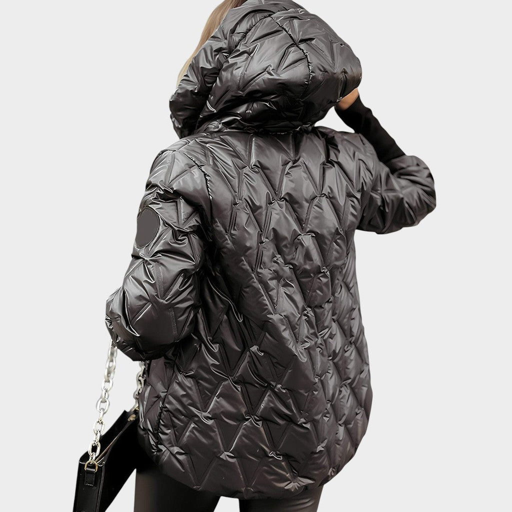 Christina™ | Chaqueta con capucha estilo patchwork