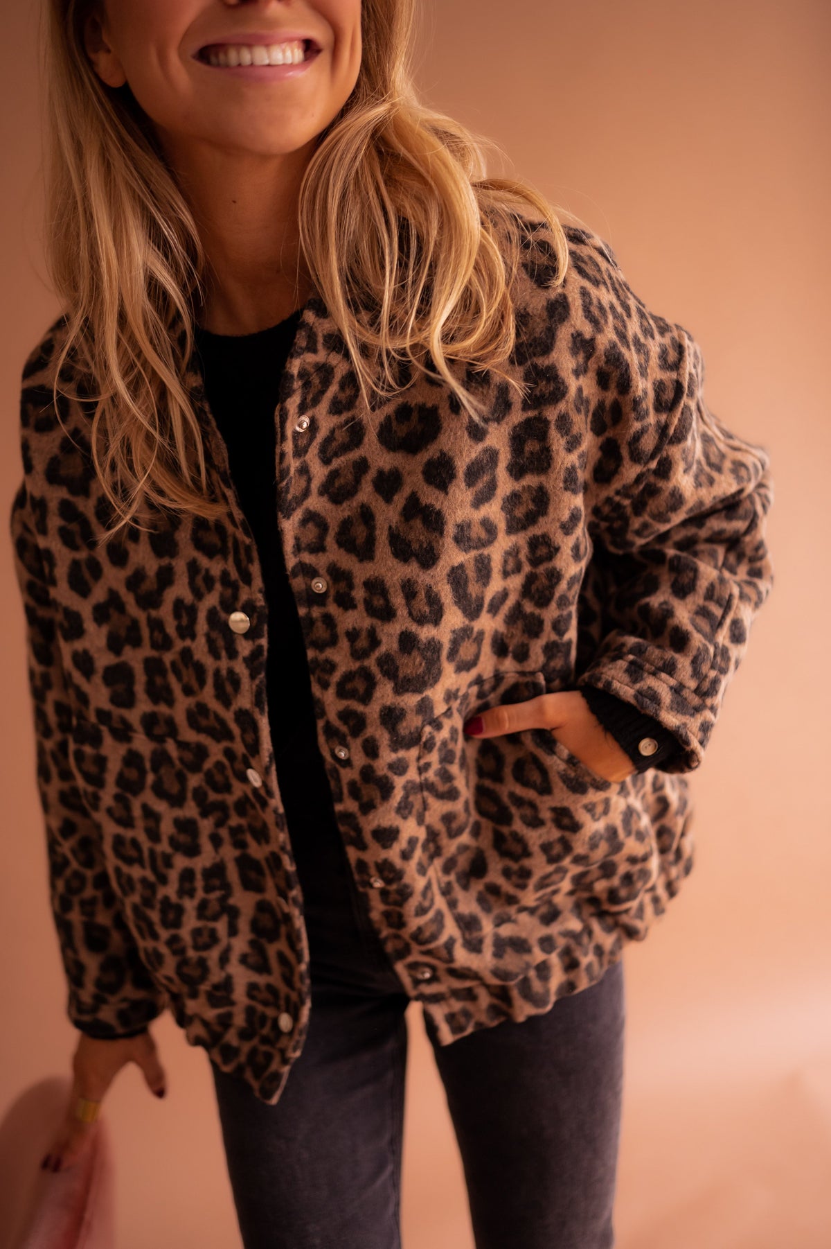 Bomber Cleo - leopardo