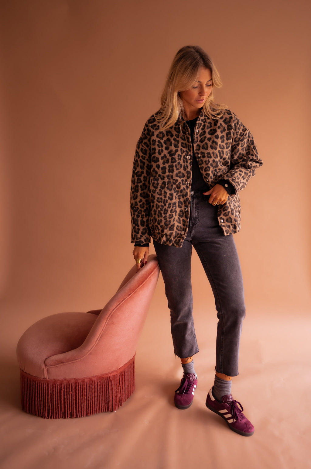Bomber Cleo - leopardo