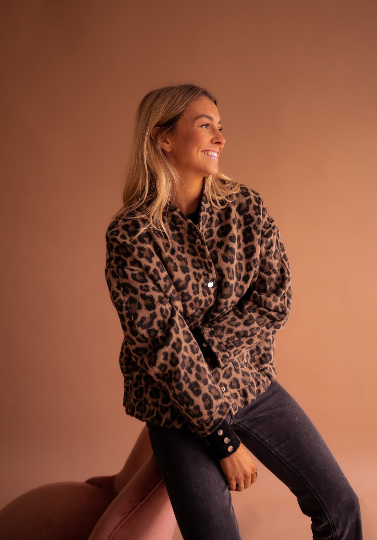 Bomber Cleo - leopardo