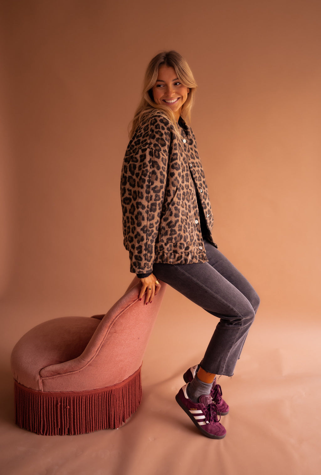 Bomber Cleo - leopardo
