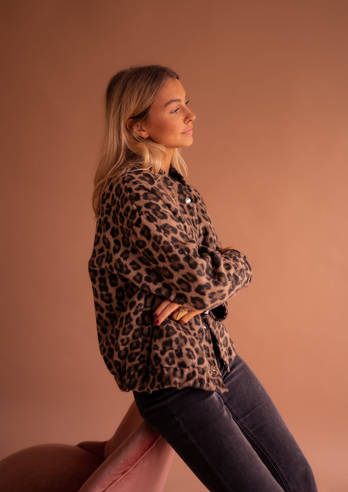Bomber Cleo - leopardo