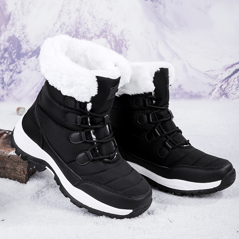 Botas de invierno hasta media pierna con cálido forro polar