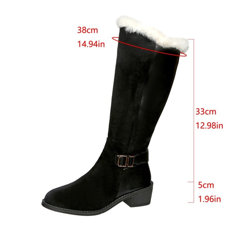 Botas de invierno por encima de la rodilla con forro polar
