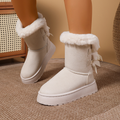 Botas de nieve de invierno con plataforma gruesa