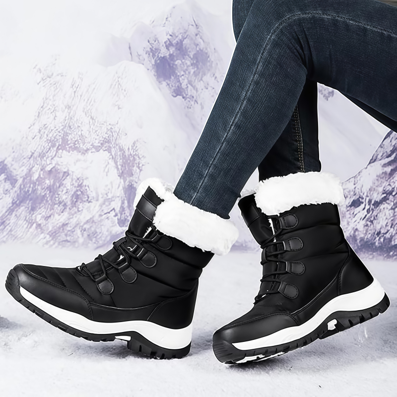 Botas de invierno hasta media pierna con cálido forro polar