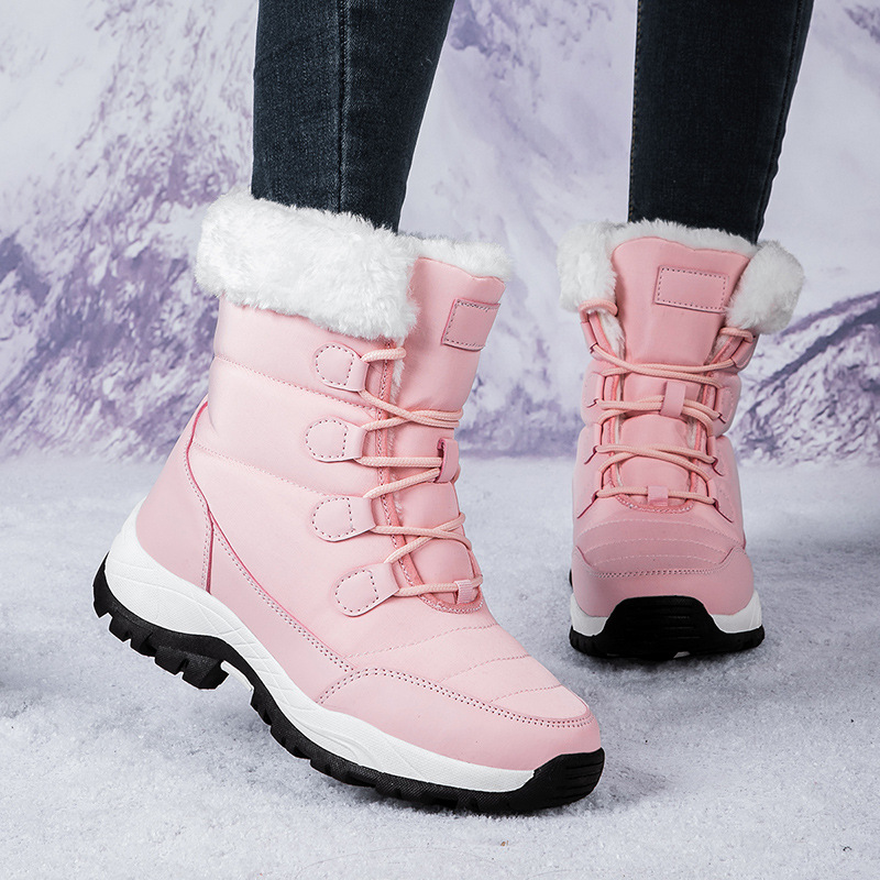 Botas de invierno hasta media pierna con cálido forro polar