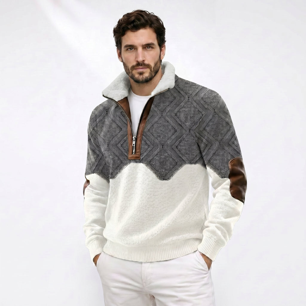Maxim - Jersey sherpa con cremallera