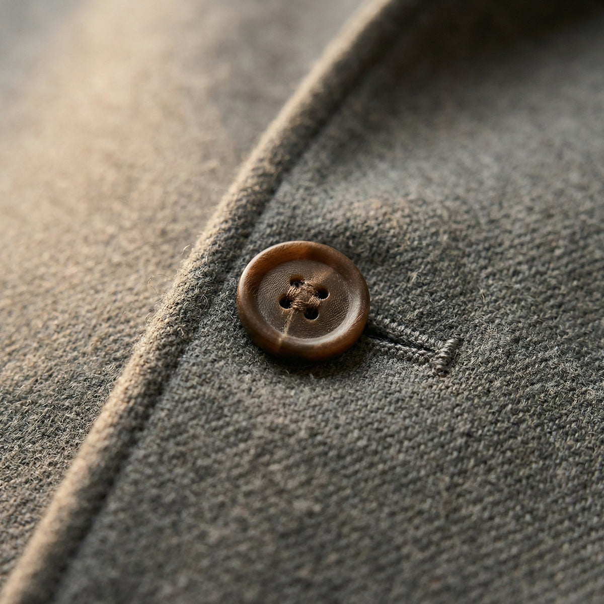 Matteo - Chaqueta de lana con cuello Mao