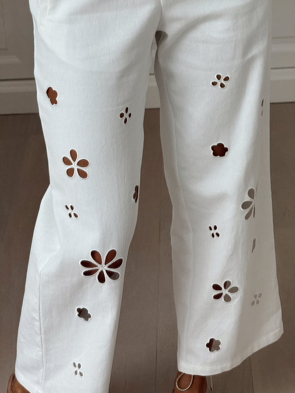 Vaquero Côme blanco