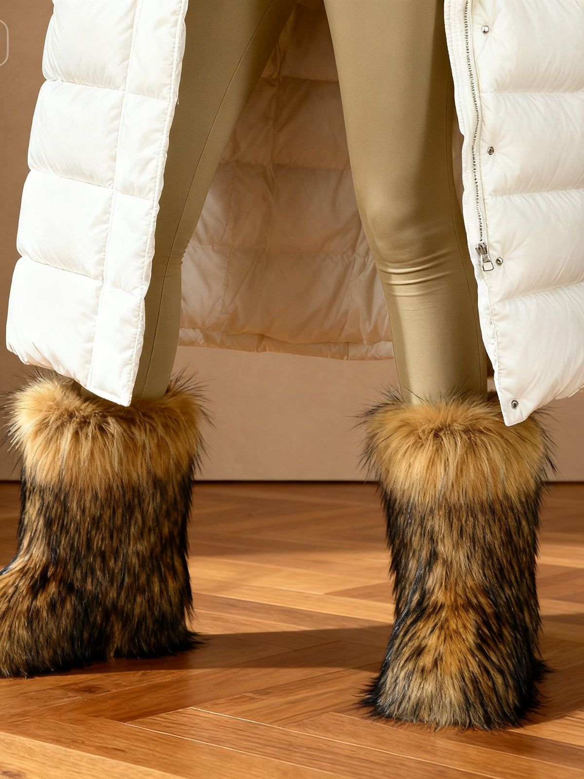 Botas de media caña con pelo sintético