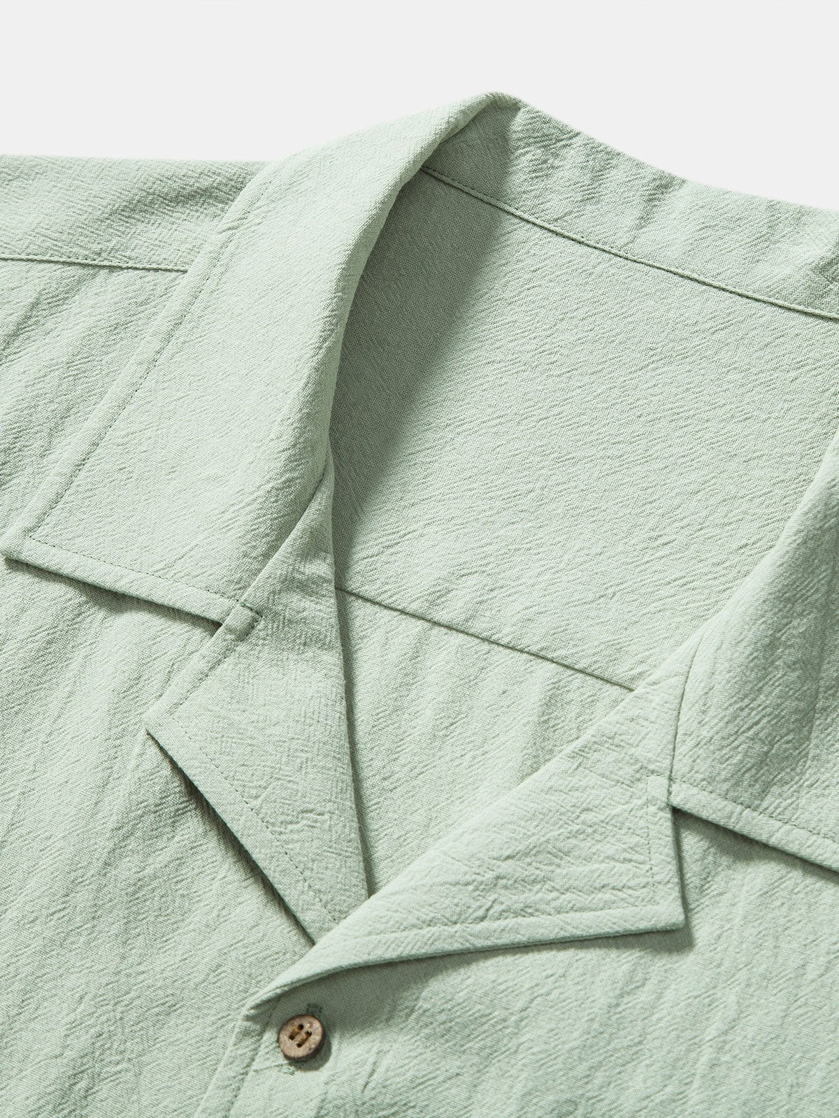 Camisa Revere de algodón texturizado y pantalones cortos de 5"