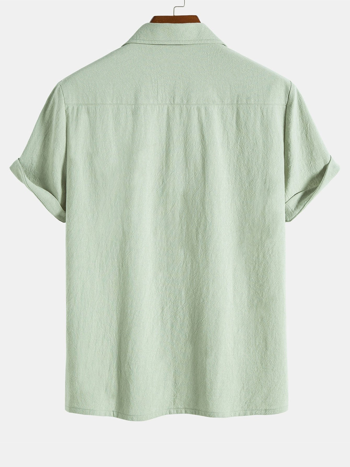 Camisa Revere de algodón texturizado y pantalones cortos de 5"