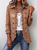 Chaqueta floral vintage con volantes Candelaria