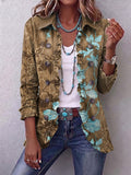 Chaqueta floral degradado con volantes Gloria
