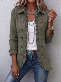Chaqueta bordada con volantes Amparo