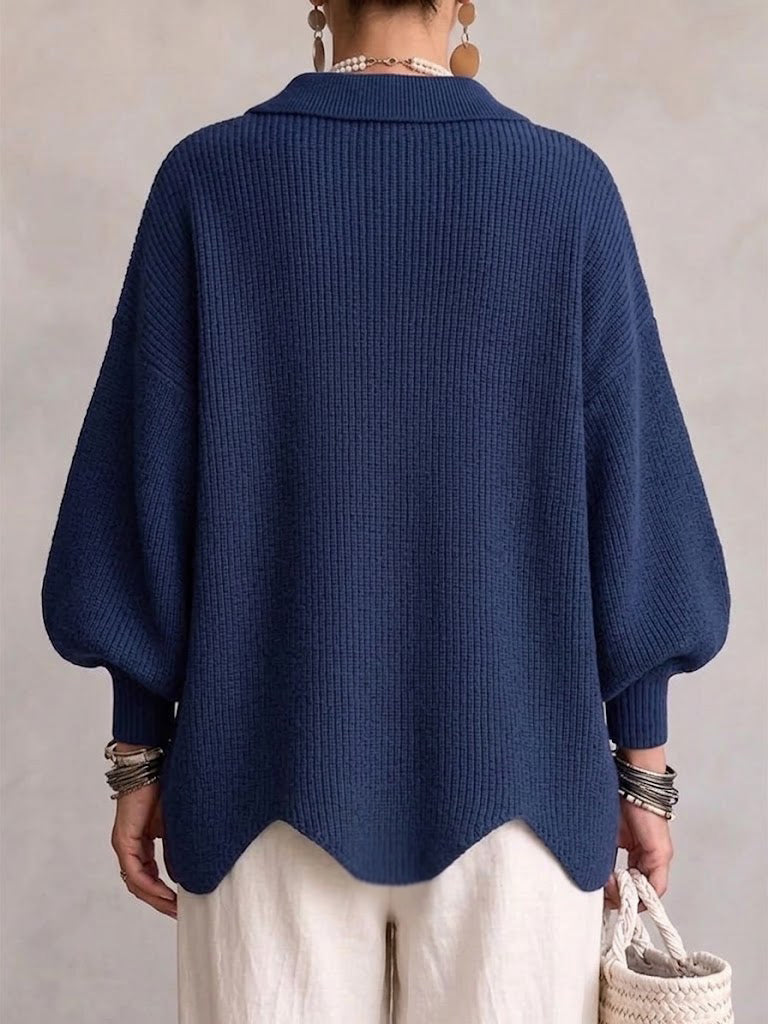 Cárdigan oversize con botones metálicos Isadora