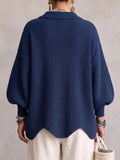 Cárdigan oversize con botones metálicos Isadora