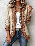 Chaqueta floral bordada con volantes Pilar