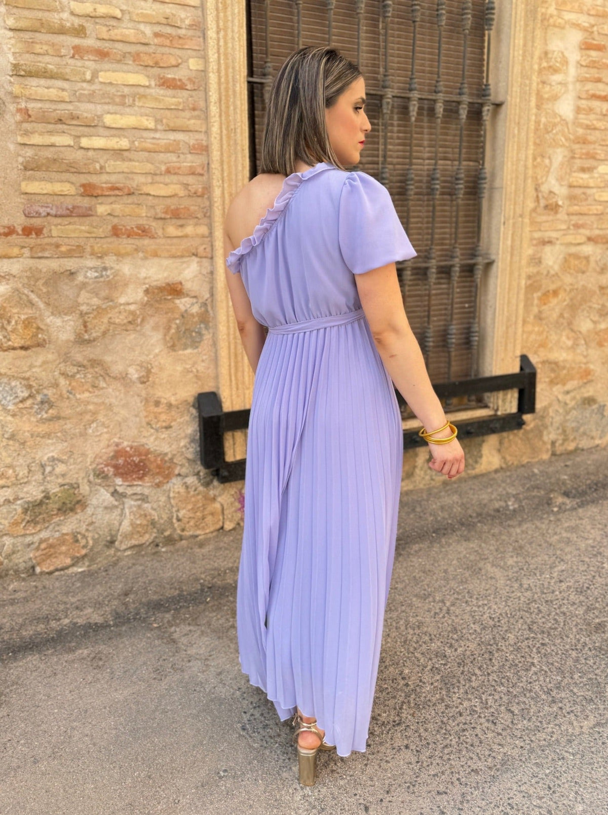 Vestido asimétrico lila | Venecia