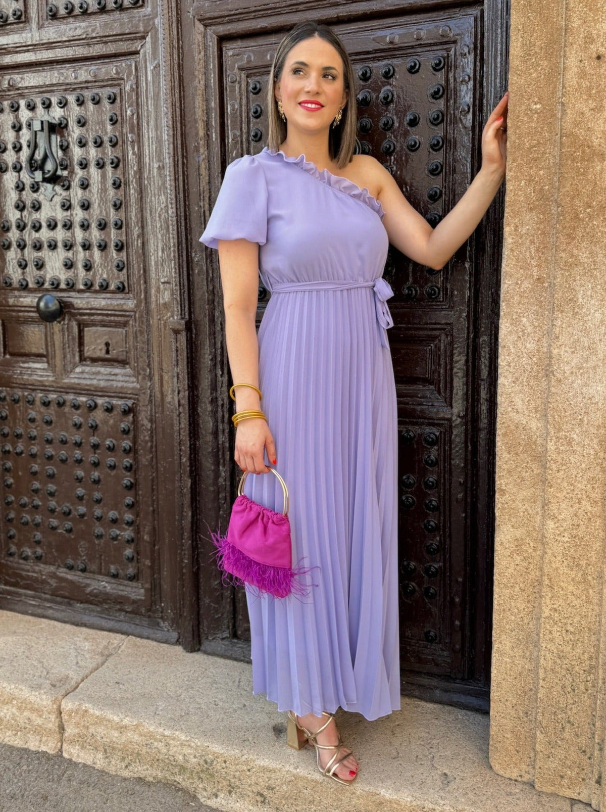 Vestido asimétrico lila | Venecia
