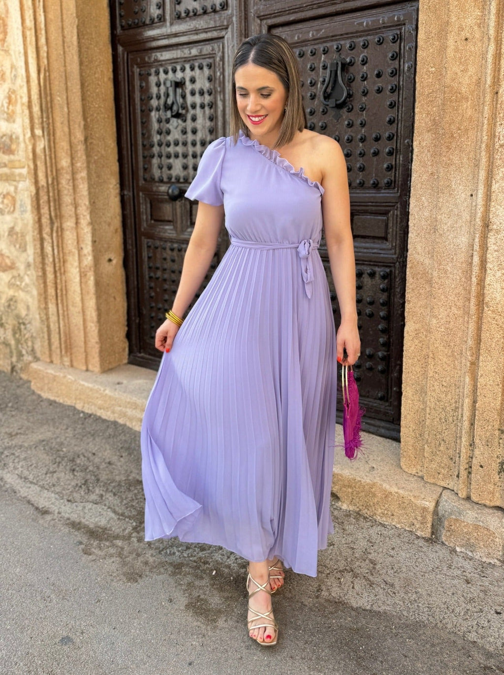 Vestido asimétrico lila | Venecia