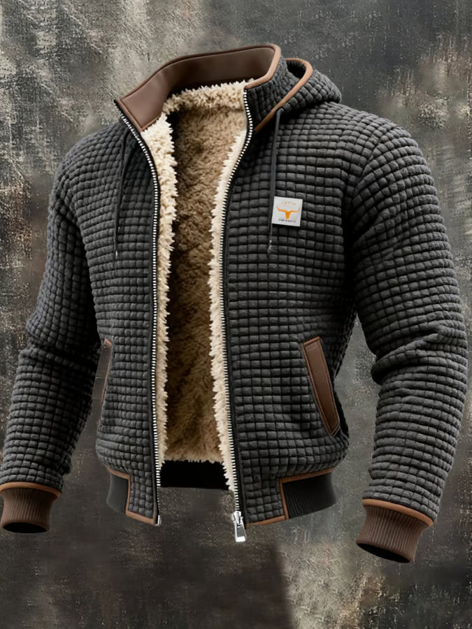 Oscar - Chaqueta gofre con capucha