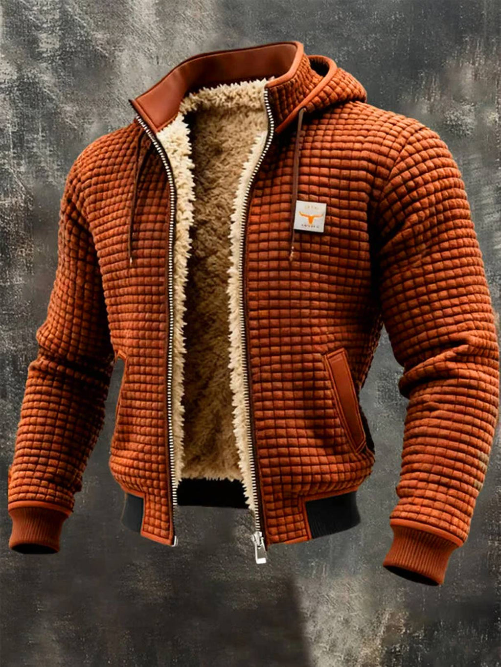 Oscar - Chaqueta gofre con capucha