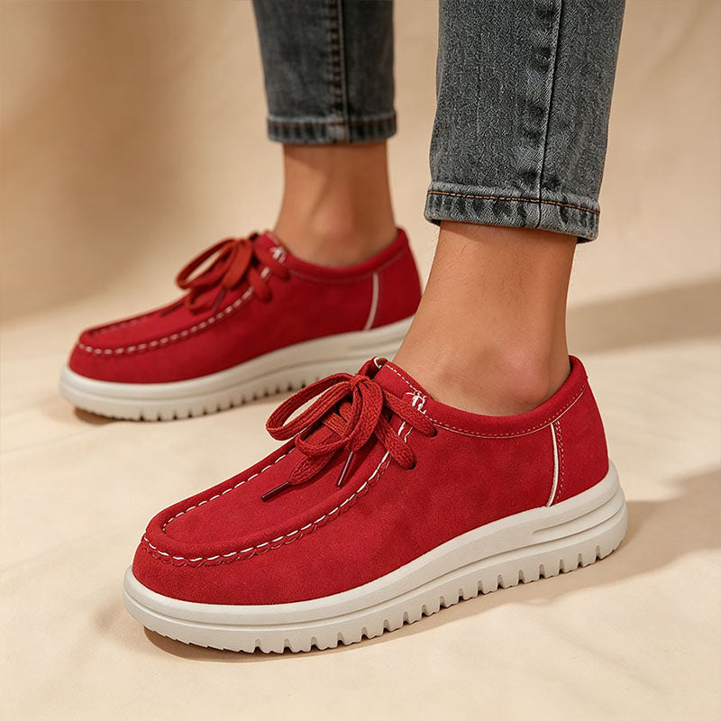 Mocasines de plataforma con cordones