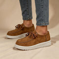 Mocasines de plataforma con cordones